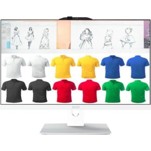 MSI Modern AM242TP 12M-056US All-in-One Computer - Intel Core i5 12th Gen i5-1240P - 8 GB - 512 GB SSD - 23.8? Full HD Touchscreen - Desktop - White