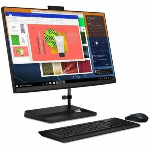 Lenovo IdeaCentre 3 24ALC6 F0G100N2US All-in-One Computer - AMD Ryzen 5 5625U - 16 GB - 512 GB SSD - 23.8" Full HD Touchscreen - Desktop - Black