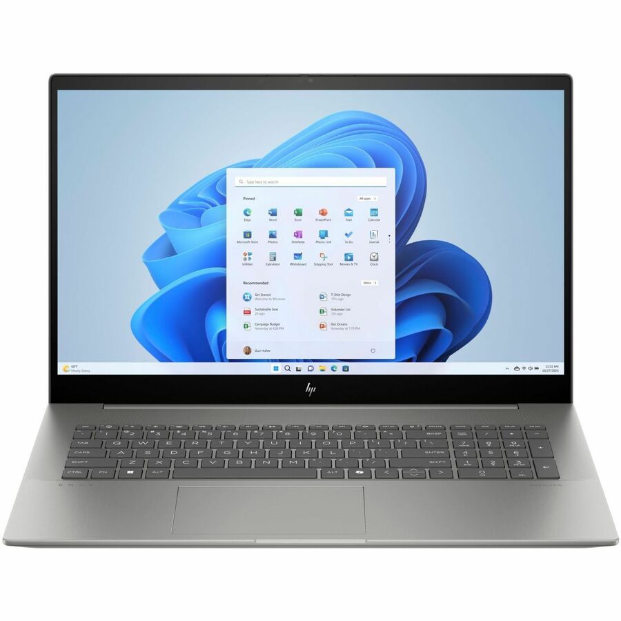 HP Envy 17-cw1000 17-cw1010nr 17.3" Touchscreen Notebook - Full HD - Intel Core Ultra 7 155H - 16 GB - 1 TB SSD - Mineral Silver Aluminum